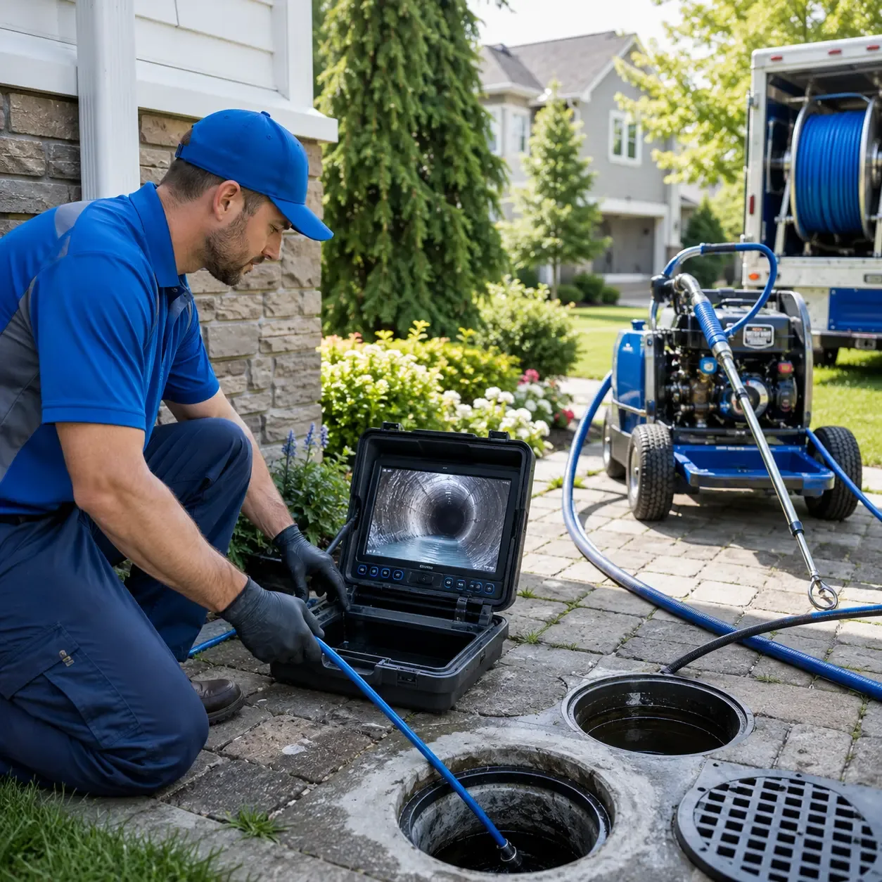 Outdoor drain cleaning professionals serving Ewing, VA