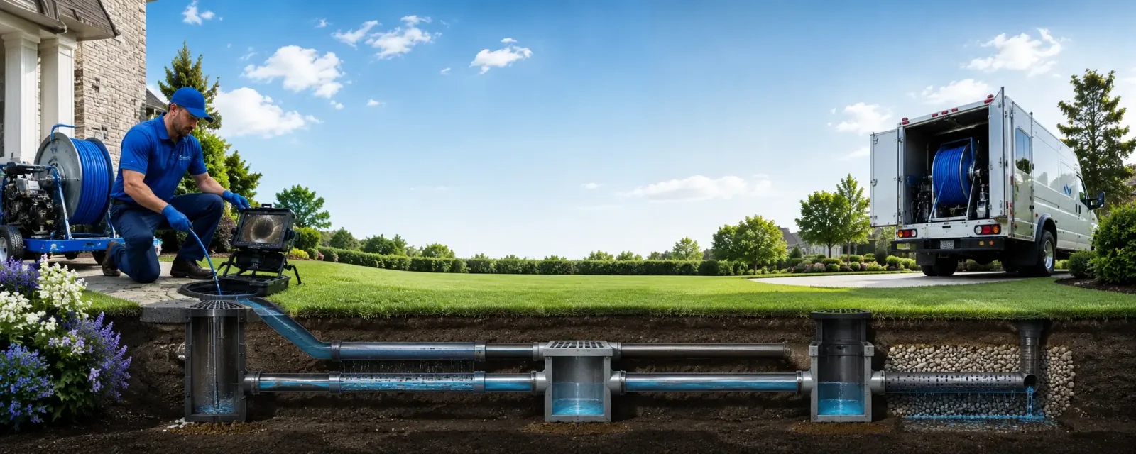 Outdoor drain cleaning information for Ewing, VA
